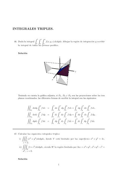 Integrales Triples Integrales Triples