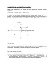 Glosario Geometría Analítica