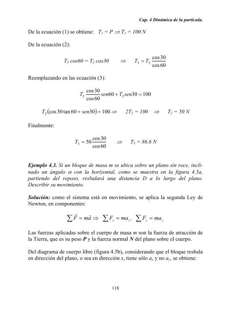 CAPÍTULO 4. DINÁMICA DE LA PARTÍCULA. 4.1 ... - DGEO