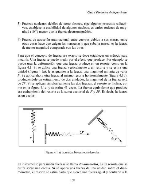 CAPÍTULO 4. DINÁMICA DE LA PARTÍCULA. 4.1 ... - DGEO