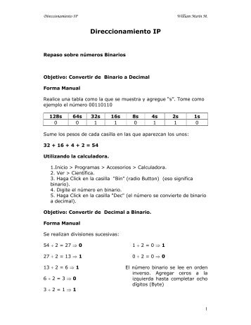 Direccionamiento IP