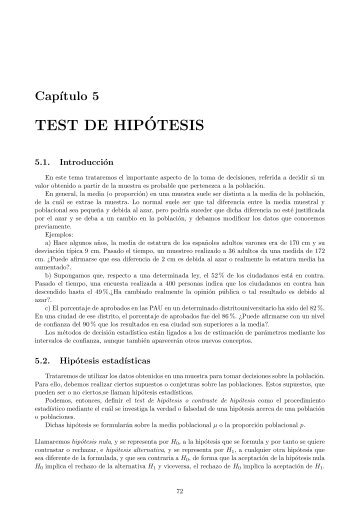 Test de hipótesis