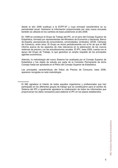 Metodología general. Base 2006 - Instituto Nacional de Estadística.