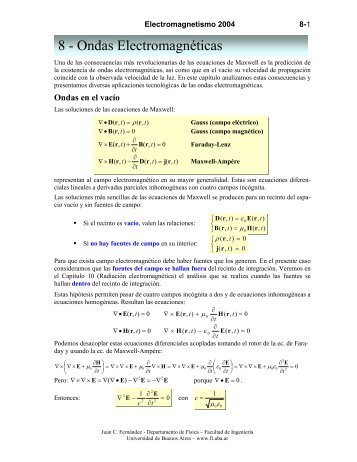 8 - Ondas Electromagnéticas - Facultad de Ingeniería - UBA ...