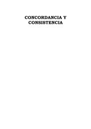 CONCORDANCIA Y CONSISTENCIA