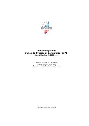 Metodología del Índice de Precios al Consumidor (IPC) - Instituto ...