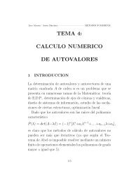 tema 4: calculo numerico de autovalores - Departamento de ...