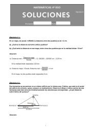 1500000 b) Distancia mapa = Escala ⋅Distancia real = = 6 cm 250000