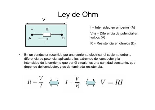 Ley de Ohm