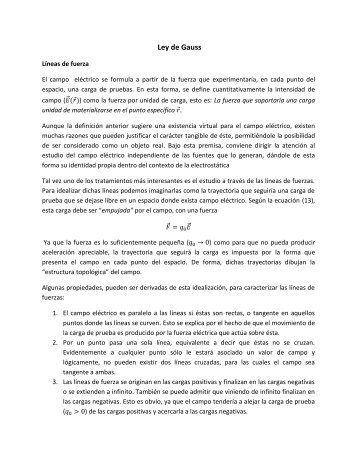 Ley de Gauss - Web del Profesor