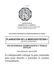 tipo de evidencia: examen escrito y trabajo escolar