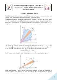 3. Área en coordenadas polares. θ α β θ θ β θ α θ θ θ β θ θ y θ β θ θ