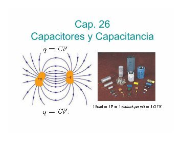 Cap. 26 Capacitores y Capacitancia