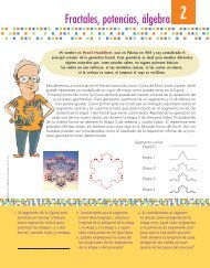Fractales, potencias, álgebra