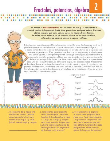 Fractales, potencias, álgebra