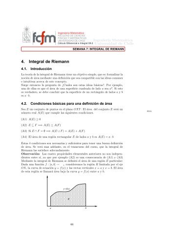 4. Integral de Riemann - DIM - Universidad de Chile