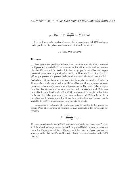 8.2.2. Intervalo para la media (caso general)