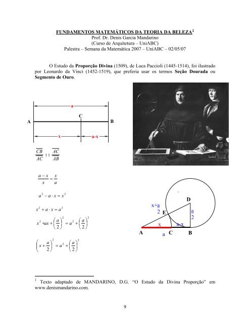 MALBA TAHAN - O CALCULISTA BRASILEIRO - UniABC