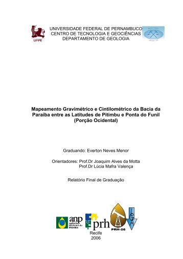 Mapeamento Gravimétrico e Cintilométrico da Bacia da ... - ANP