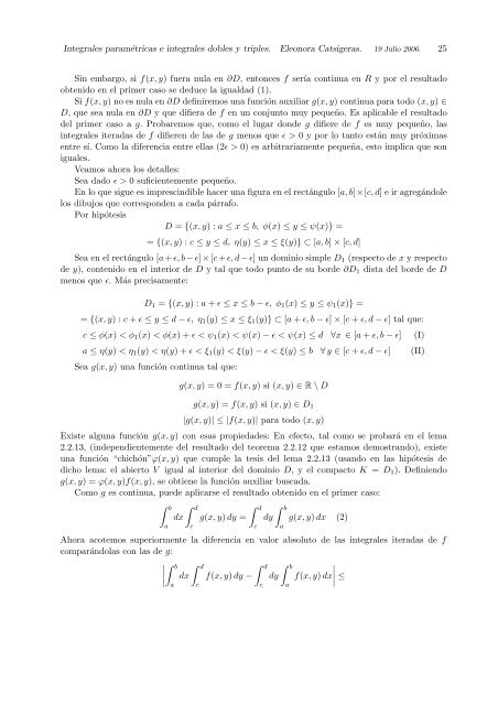 2. Integrales iteradas dobles. - IMERL