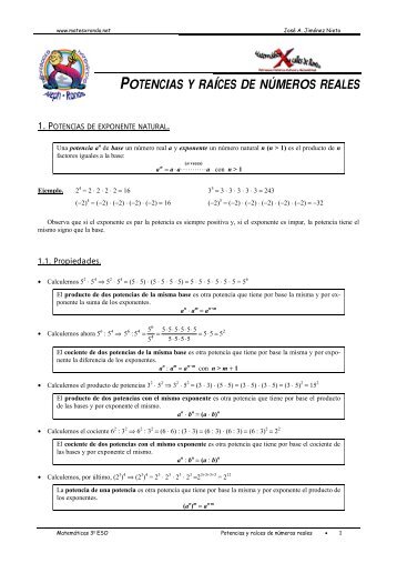 Potencias y raíces de números reales.pdf - IES Villablanca