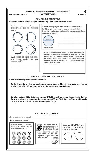 Sexto - Dirección de Educación Primaria