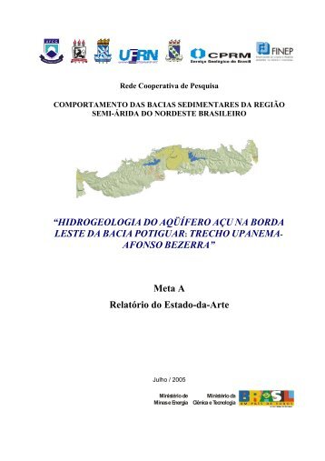 “HIDROGEOLOGIA DO AQÜÍFERO AÇU NA BORDA ... - CPRM