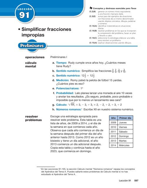 Simplificar fracciones impropias - Sharyland ISD