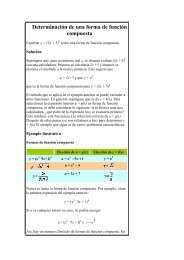 Determinación de una forma de función compuesta