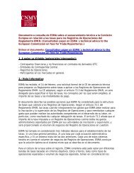 Documento a consulta de ESMA sobre el asesoramiento técnico a ...