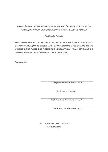 predição da qualidade de rochas reservatório siliciclásticas da ...