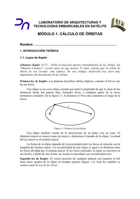 MÓDULO 1. CÁLCULO DE ÓRBITAS - Agi