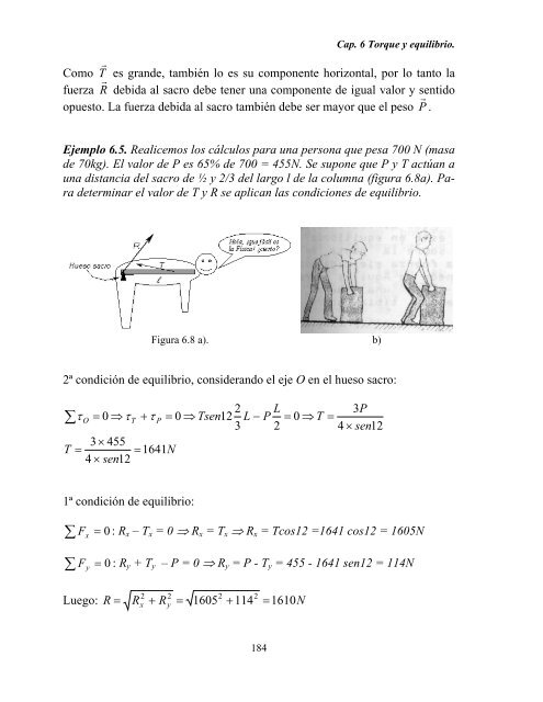 CAPÍTULO 6. TORQUE Y EQUILIBRIO DE CUERPO RÍGIDO. En ...