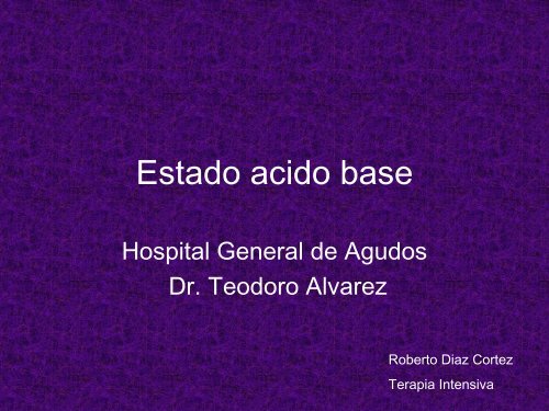 Estado acido base - IntraMed