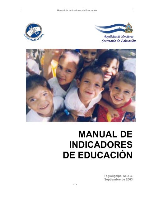 Manual de Indicadores Educativos - Secretaría de Educación