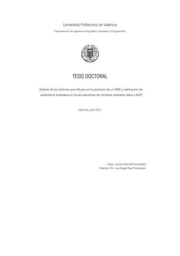 TESIS DOCTORAL - RiuNet - Universidad Politécnica de Valencia