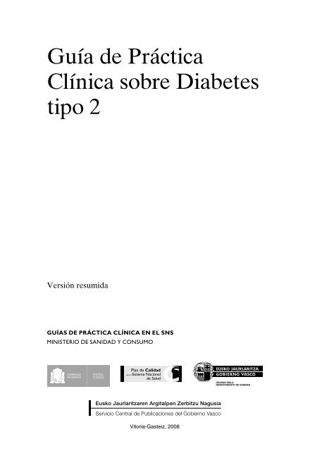 Guía de Práctica Clínica sobre Diabetes tipo 2 - Euskadi.net