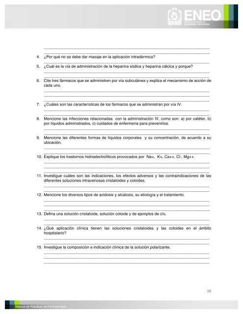 Prácticas de farmacología LEO - ENEO - UNAM