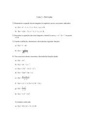 Lista 2 - Derivadas - Minerva.ufpel.tche.br