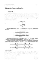 3. Cálculo de raízes de funções - USP