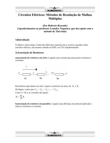 Circuitos Elétricos - Projeto Rumo ao ITA