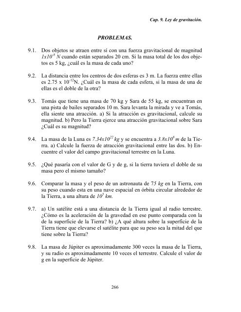 CAPITULO 9. LEY DE GRAVITACION UNIVERSAL. 9.1 LA ... - DGEO