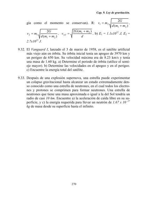 CAPITULO 9. LEY DE GRAVITACION UNIVERSAL. 9.1 LA ... - DGEO