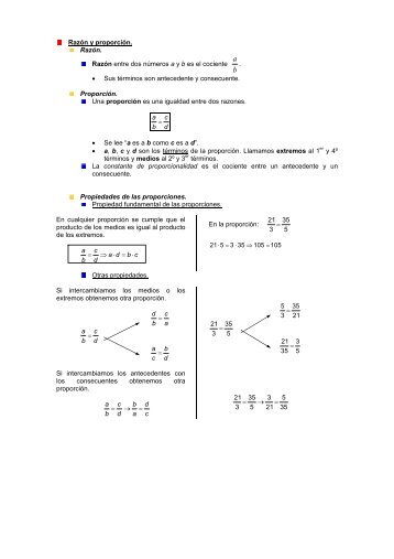 Razón y proporción. Razón. - Colegio Villa de Griñón