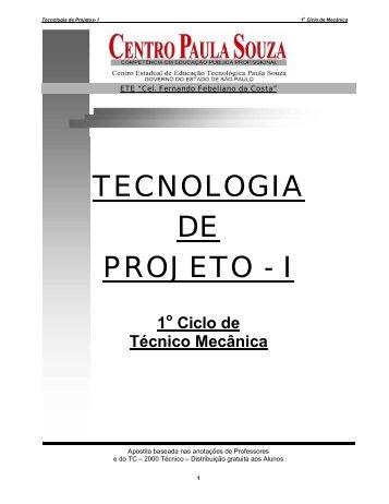 tecnologia de projeto - Etec Cel. Fernando Febeliano da Costa