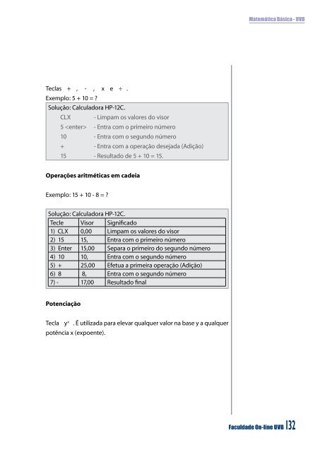 Aula 14 Operações com calculadoras financeiras. - Arquivos UNAMA