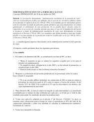 INDEMNIZACIÓN SUSTITUTIVA, FORMA DE CÁLCULO Concepto ...
