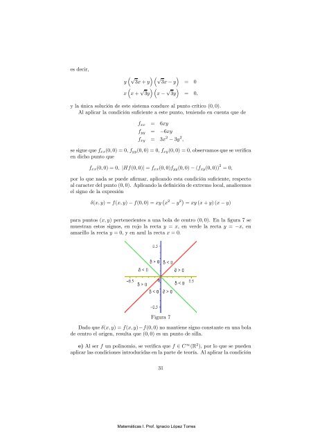 ejercicios de cálculo diferencial en funciones de varias variables