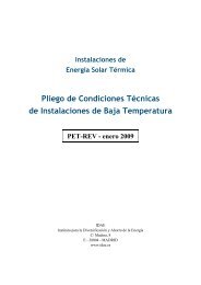 Pliego de Condiciones Técnicas de Instalaciones de Baja - IDAE