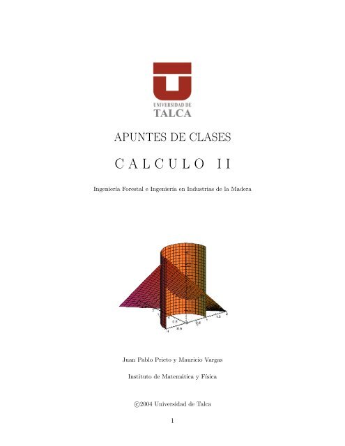 CALCULO II - DSpace Biblioteca Universidad de Talca